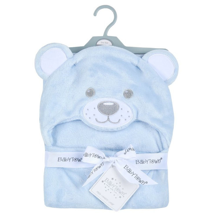 Picture of 19C233: – 9448-BABY NOVELTY PLUSH BEAR HOODED WRAP